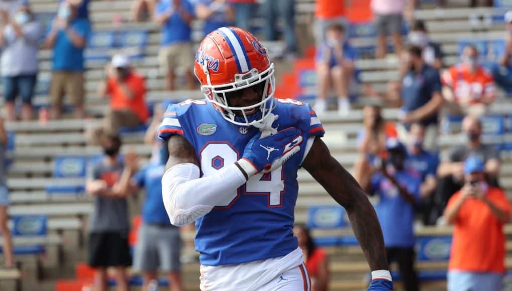 Tight end Kyle Pitts scores his second TD against Kentucky-1264x800