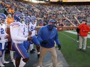 Dan Mullen and the Florida Gators enter the field at Tennessee- 1013x650