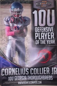 Corey Collier Jr. wins Defensive Player of the Year for his 10U football league - 567x854