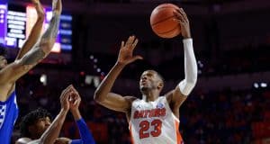Florida Gators guard Scottie Lewis scores against Kentucky - 1280x854