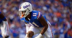 Florida Gators linebacker Mohamoud Diabate lines up against Vanderbilt - 1280x854