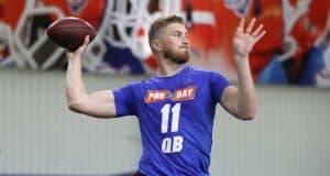 Florida Gators quarterback Kyle Trask throws in front of scouts at Pro Day - 1280x875