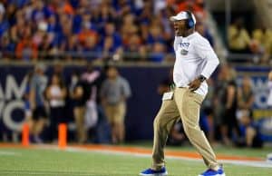 David Turner coaches in Florida's 2019 season opener against Miami - 1280x854