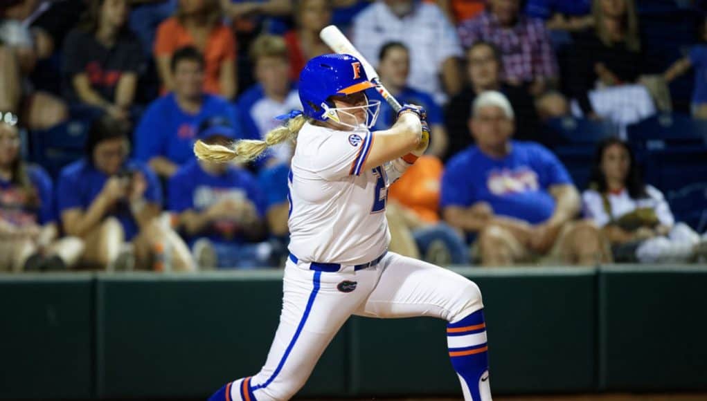 Florida Gators catcher Julia Cottrill hits in 2020 - 1280x854