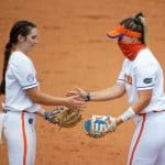 Florida Gators softball RHP Elizabeth Hightower pitches in 2021- 1280x853