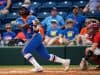 Florida Gators outfielder Jaimie Hoover hits a double against Illinois State - 1280x854