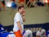 Florida Gators strength coach Nick Savage during team warmups at a 2019 spring practice - 1280x853