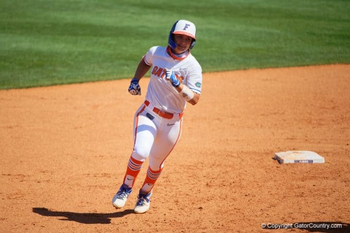 Hannah Adams homers against Kentucky in 2020 - 1280x854