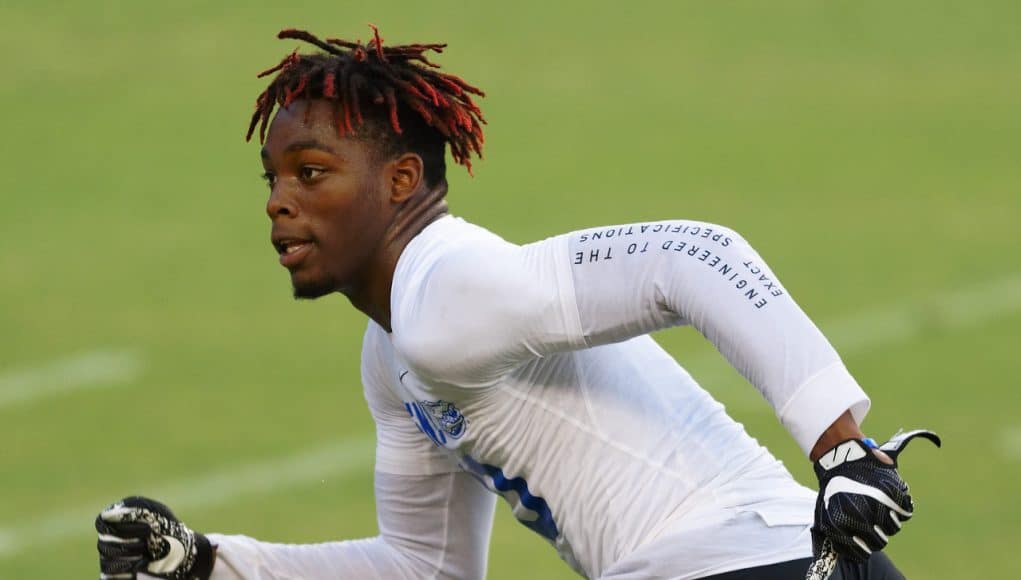 Florida Gators linebacker Diwun Black competes at Friday Night Lights in 2018 - 1279x853