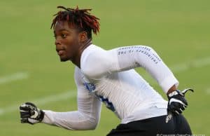 Florida Gators linebacker Diwun Black competes at Friday Night Lights in 2018 - 1279x853