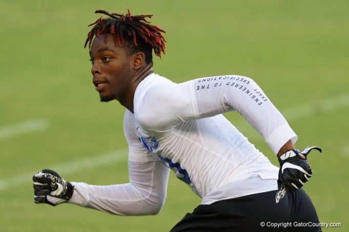 Florida Gators linebacker Diwun Black competes at Friday Night Lights in 2018 - 1279x853