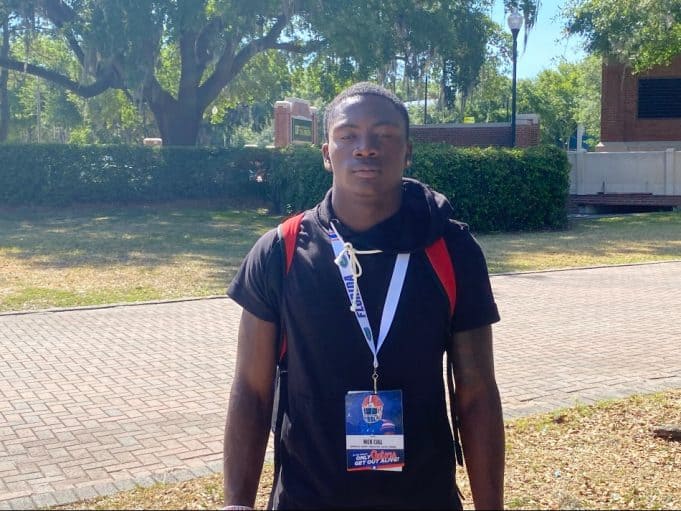 Defensive back Nick Cull visiting the Florida Gators -950x713