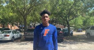 Florida Gators defensive end commit Francois Nolton at Florida's cookout- 850x638