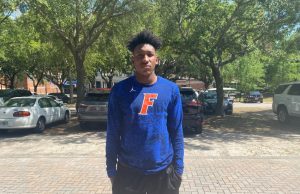 Florida Gators defensive end commit Francois Nolton at Florida's cookout- 850x638