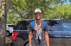 Florida Gators tight end commit CJ Hawkins at Florida's cookout-850x638