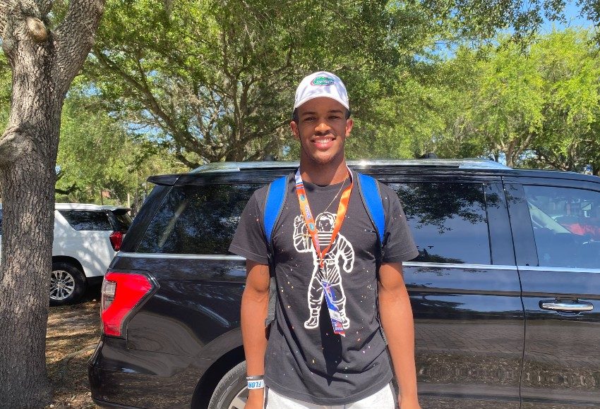 Florida Gators tight end commit CJ Hawkins at Florida's cookout-850x638