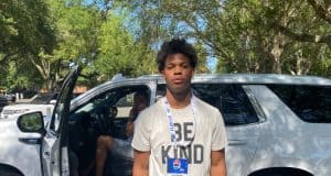 Receiver Isaiah Horton at Florida's cookout- 935x701