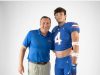 Tight end Oscar Delp with Dan Mullen during his Florida Gators official visit-814x958