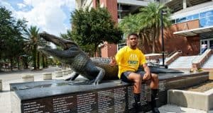 Florida Gators defensive back commit Jamarrien Burt at FNL-1024x683