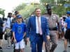 Florida Gators head coach Dan Mullen enters the stadium before the game-1280x853