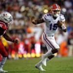 Florida Gators quarterback Anthony Richardson runs against FAU- 1280x1024