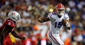 Florida Gators quarterback Anthony Richardson runs against FAU- 1280x1024