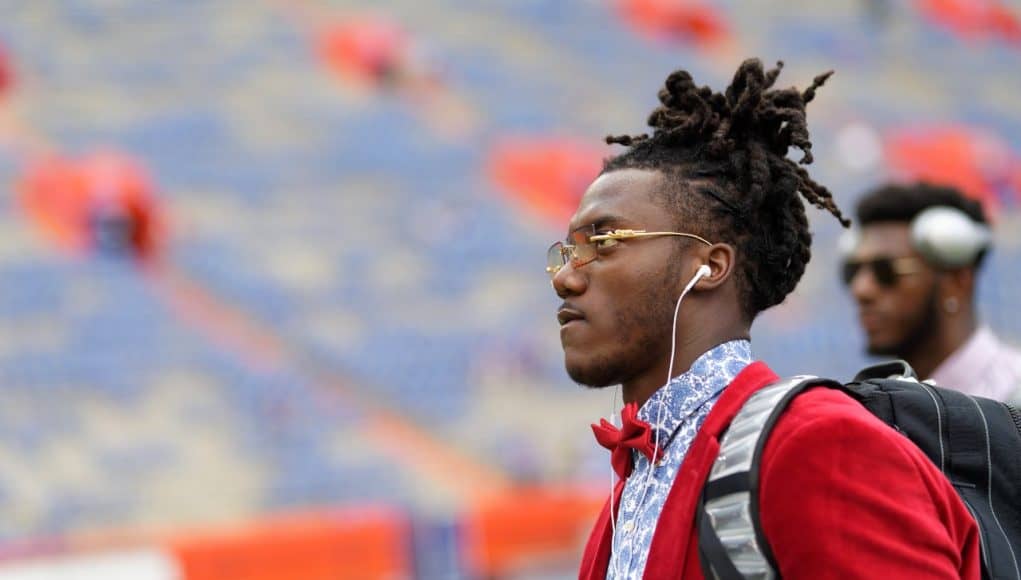 Florida Gators quarterback Emory Jones at Gator Walk before the Tennessee game-1280x853