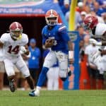 Florida Gators quarterback Emory Jones runs against Alabama in the Swamp-1280x854