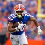 Florida Gators running back Malik Davis runs against Alabama- 1280x853