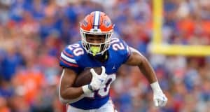 Florida Gators running back Malik Davis runs against Alabama- 1280x853