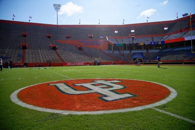 Florida Gators logo for the 2021 homecoming game against Vanderbilt-1280x853