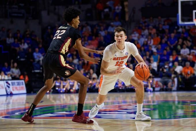 Florida Gators forward Colin Castleton against FSU in 2021- 1280x853