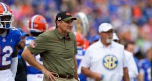 Recruiting is the biggest problem for Dan Mullen to solve Florida Gators head coach Dan Mullen during the Samford game-1280x853
