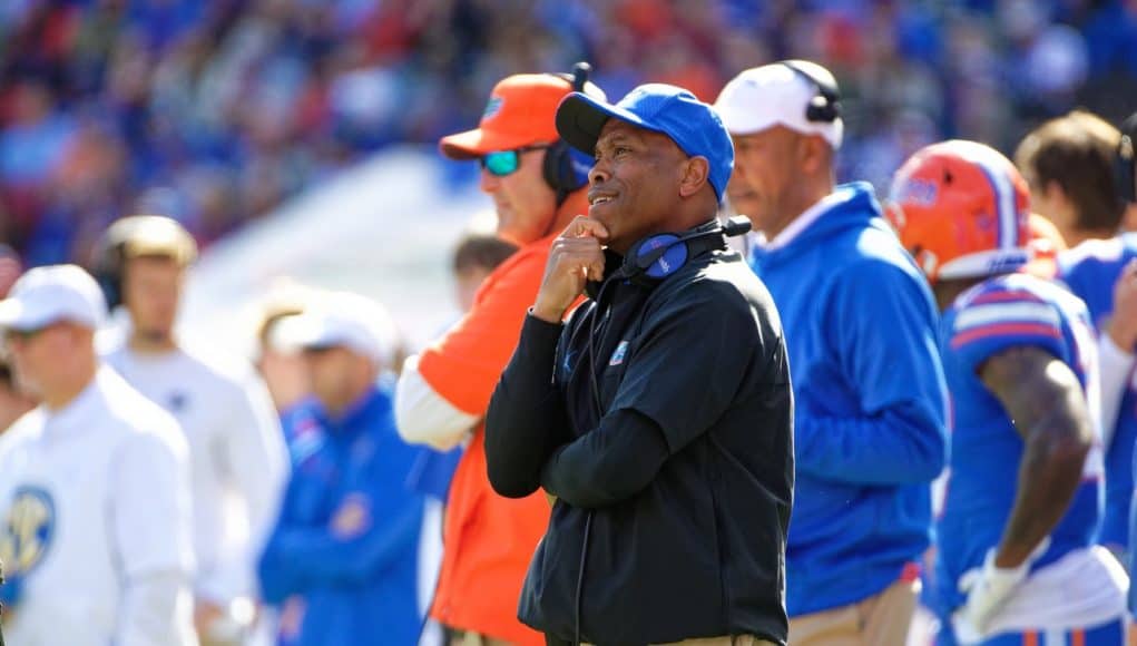 Florida Gators interim head coach Greg Knox during the FSU game- 1280x853