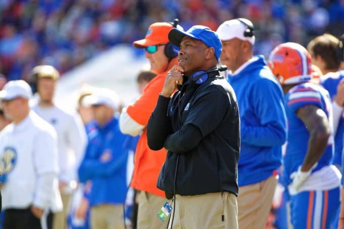 Florida Gators interim head coach Greg Knox during the FSU game- 1280x853