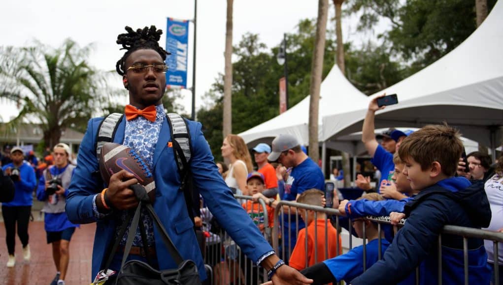 Florida Gators quarterback Emory Jones at Gator Walk before the Samford game-1280x853