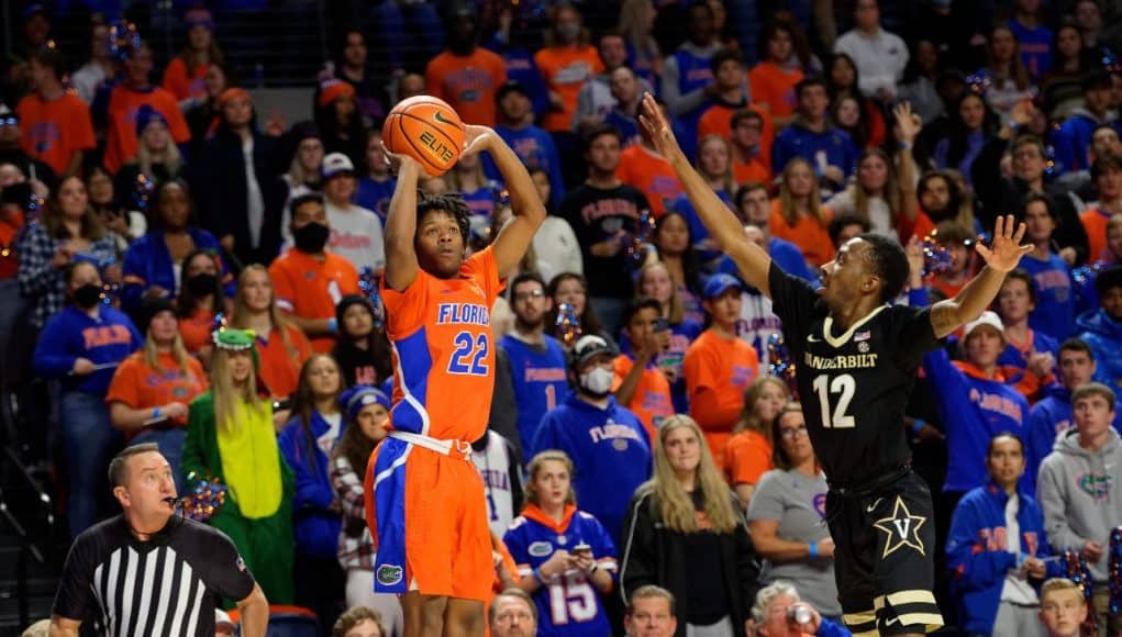 Florida Gators guard Tyree Appleby shoots against Vanderbilt-1280x1024