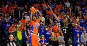 Florida Gators guard Tyree Appleby shoots against Vanderbilt-1280x1024