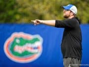 Defensive coordinator Patrick Toney coaching practice- 1024x683