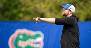 Defensive coordinator Patrick Toney coaching practice- 1024x683