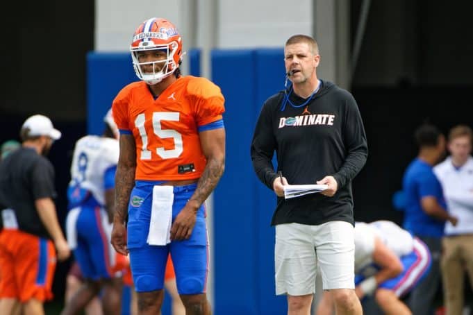 Head coach Billy Napier and quarterback Anthony Richardson-1280x853