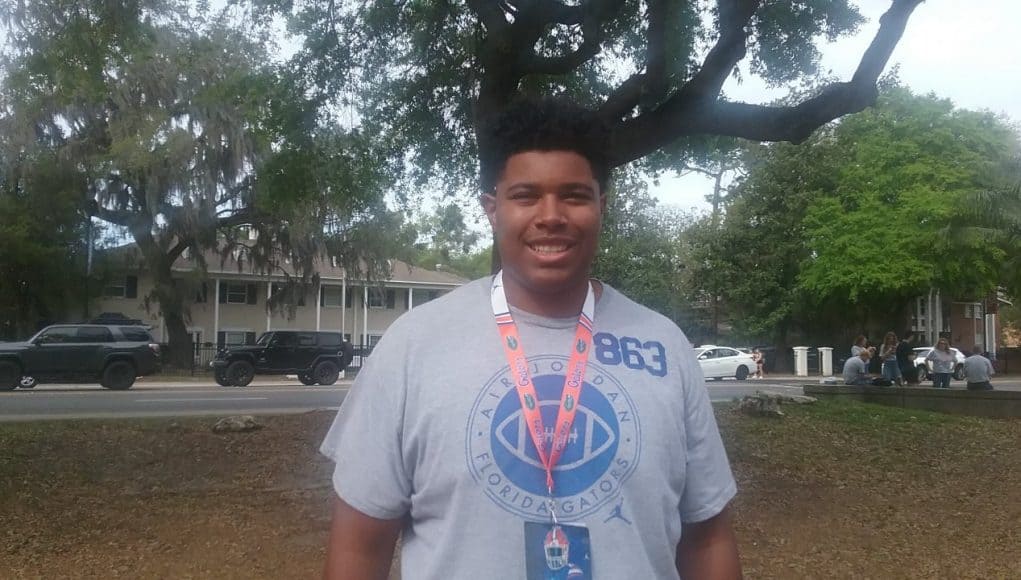 Offensive lineman Bryce Lovett visiting Gainesville-1280x720