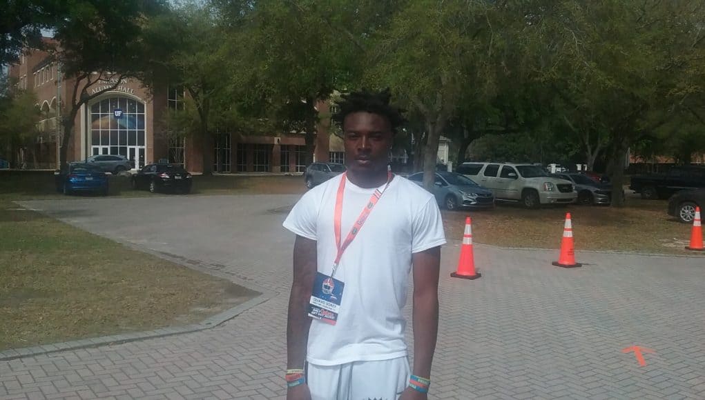 Receiver Daquayvious Sorey visiting UF.-1280x720