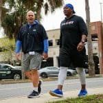 Florida Gators offensive line coaches Rob Sale and Darnell Stapleton.- 1280x853