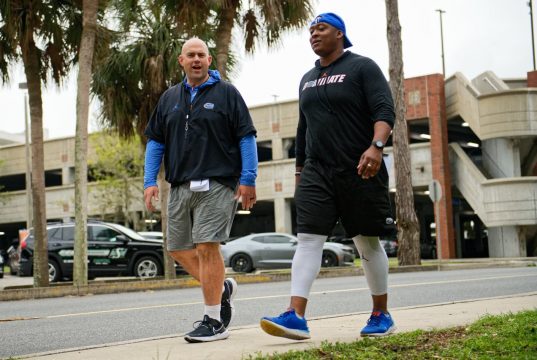 Florida Gators offensive line coaches Rob Sale and Darnell Stapleton.- 1280x853