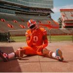 Defensive lineman Derrick LeBlanc on his official visit.- 1280x854