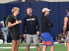 Quarterback Marcus Stokes talks with Billy Napier -960x917