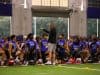 Billy Napier talks to recruits at Friday Night Lights.-1280x853