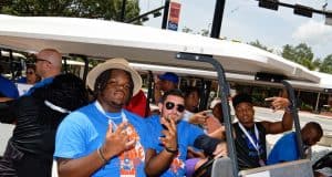 Defensive lineman Kayden McDonald at the Gators cookout-1280x853