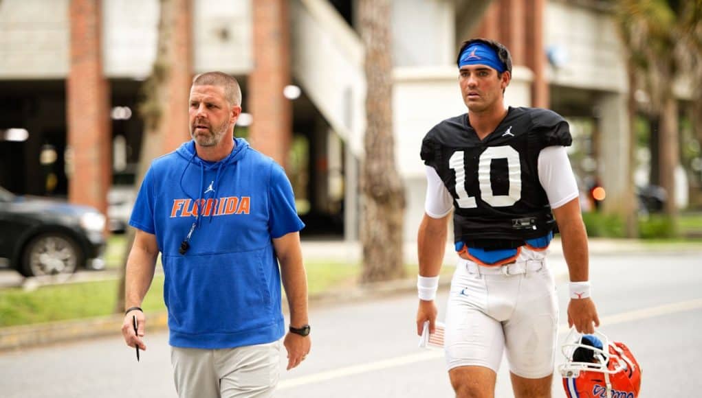 Florida Gators head coach Billy Napier and quarterback Jack Miller- 1280x853